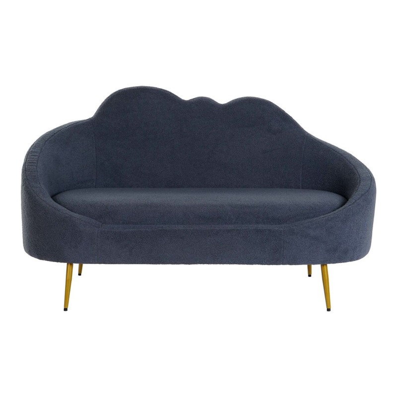 Sofa DKD Home Decor Blau Gold Metall Wolken Scandi 155 x 75 x 92 cm