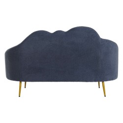 Canapé DKD Home Decor Bleu Doré Métal Nuages Scandi 155 x 75 x 92 cm