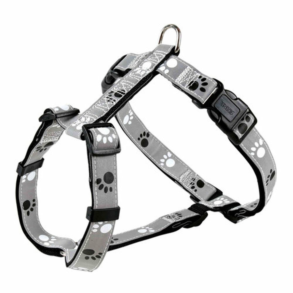 Hundegeschirr Trixie Silver Reflect Schwarz Grau XS/S