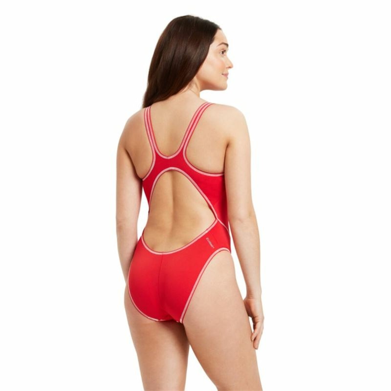 Maillot de bain femme Zoggs Wire Masterback Rouge