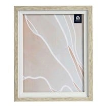 Fotorahmen Braun Weiß 24 x 2 x 29 cm Kristall Beige Kunststoff