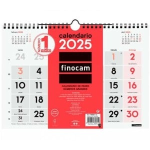 calendrier mural Finocam Papier 2025 30 x 21 cm