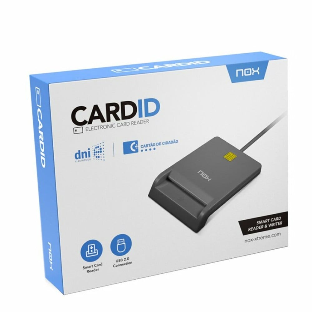 Lecteur de Cartes Nox-Xtreme Lite Card ID Noir Connexion USB