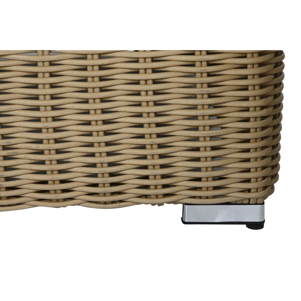 Wohnzimmer Sitzgruppe mit Tisch Home ESPRIT Kristall Synthetischer Rattan 248 x 85 x 80 cm