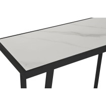 Konsole Home ESPRIT Weiß Schwarz Metall 100 x 35 x 75 cm