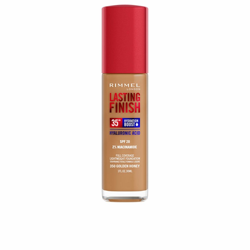 Cremige Make-up Grundierung Rimmel London Lasting Finish Nº 350 Golden Honey Spf 20 30 ml