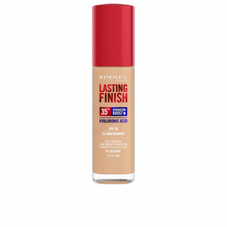 Base de Maquillage Crémeuse Rimmel London Lasting Finish Nº 070 Sesame Spf 20 30 ml