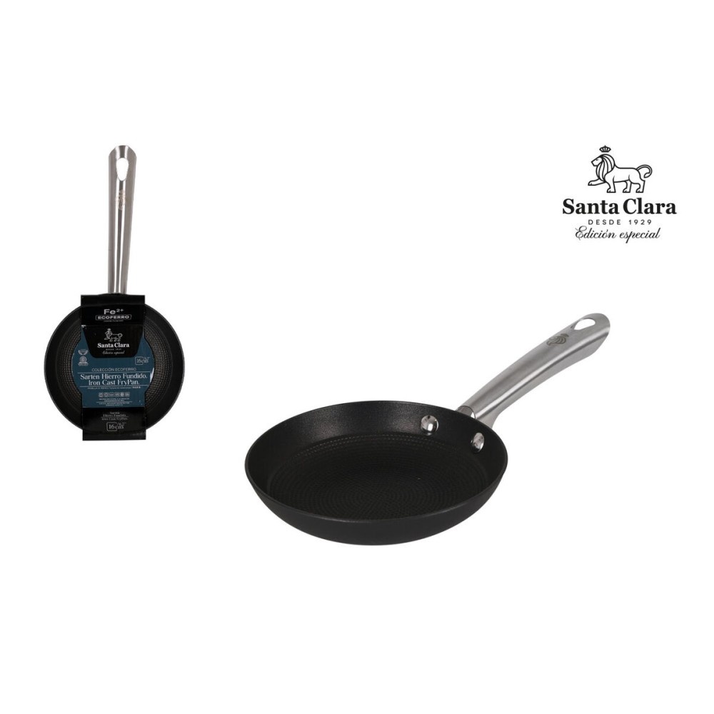 Pan Santa Clara Ecoferro Cast Iron Ø 16,4 x 34 cm (6 Units)