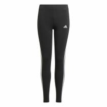 Leggings de Sport pour Enfants Adidas Essentials 3 Stripes Noir