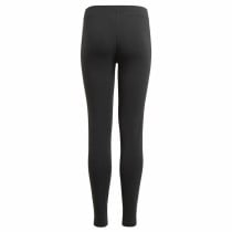 Leggings de Sport pour Enfants Adidas Essentials 3 Stripes Noir