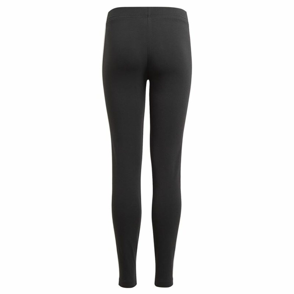 Leggings de Sport pour Enfants Adidas Essentials 3 Stripes Noir