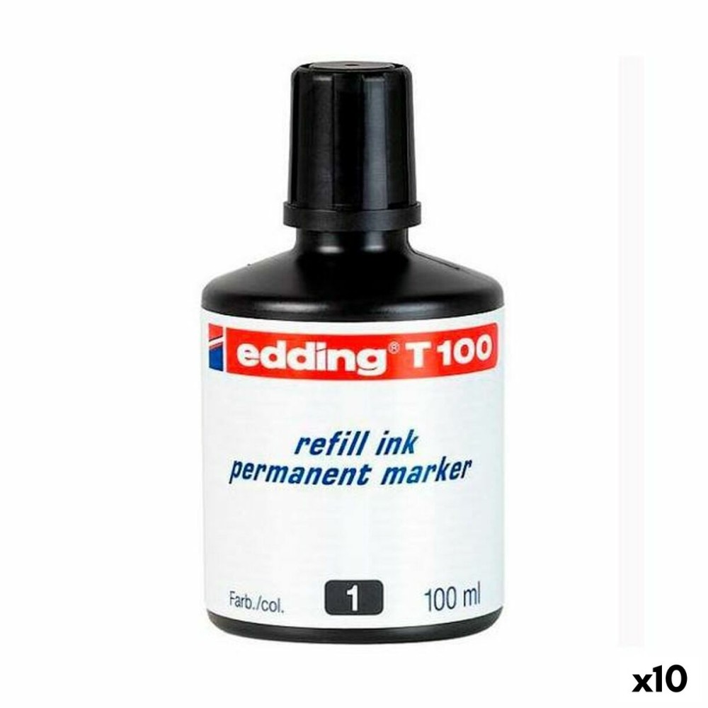 Recharge d'encre Edding T100 Permanent 100 ml (10 Unités)