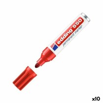 Permanent marker Edding 550 Red (10 Units)