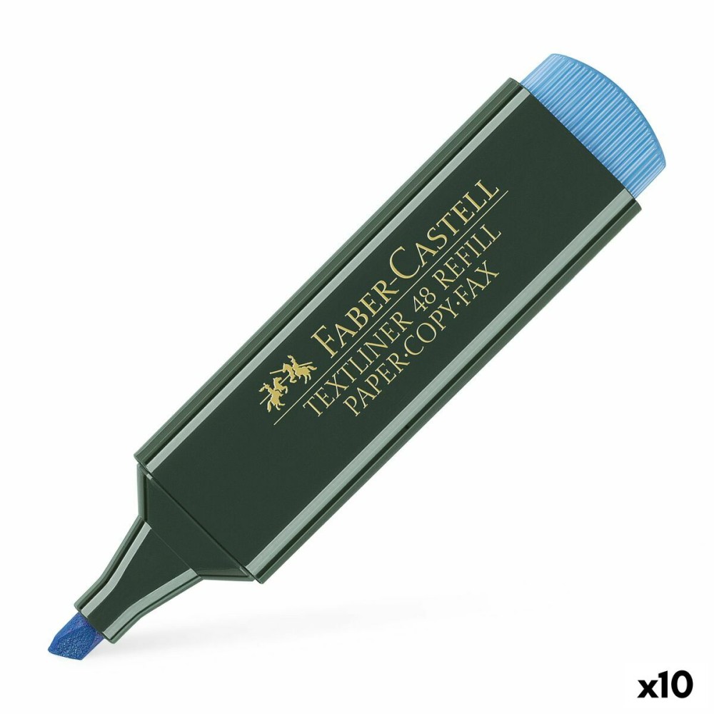 Textmarker Faber-Castell TEXTLINER 48 Blau (10 Stück)