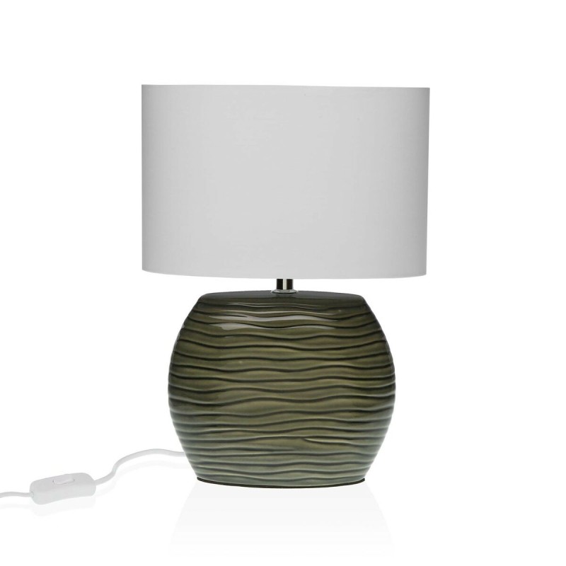 Lampe de bureau Versa Gris Céramique 13 x 33 x 25 cm