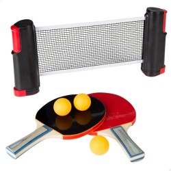 Ping Pong Set with Net Aktive 165 x 19,5 x 5,5 cm (4 Units)