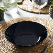 Deep Plate Luminarc Zelie Negro Black Glass Ø 20 cm (12 Units)