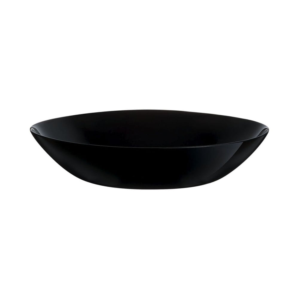 Deep Plate Luminarc Zelie Negro Black Glass Ø 20 cm (12 Units)