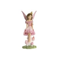 Decorative Figure Home ESPRIT Pink 8 x 6 x 18,5 cm