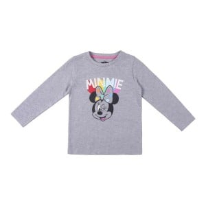 Children’s Long Sleeve T-shirt Minnie Mouse Grey