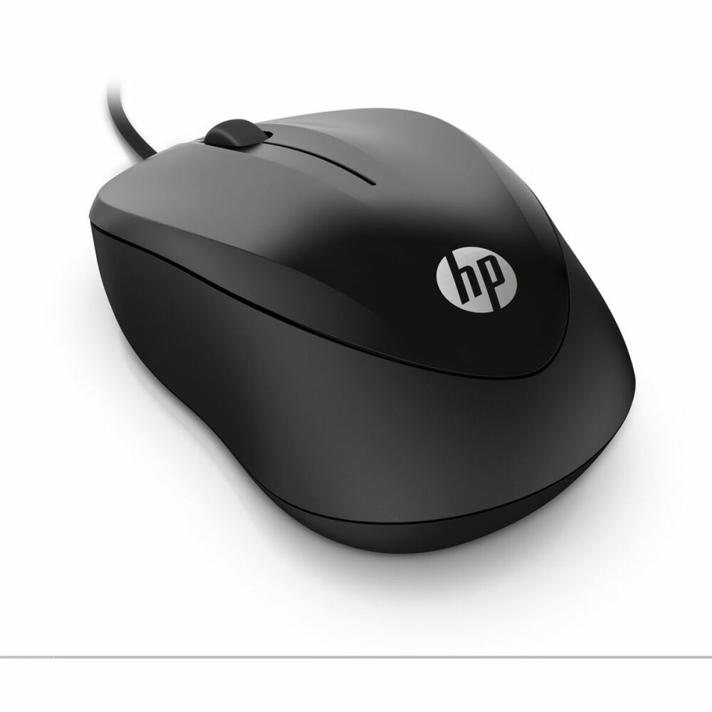 Maus mit Kabel und optischem Sensor HP 4QM14AAABB Schwarz