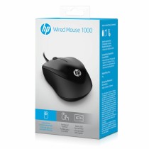 Souris avec Câble et Capteur Optique HP 4QM14AAABB Noir