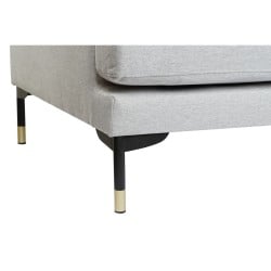 Chaise Longue Sofa DKD Home Decor Light grey Metal 250 x 160 x 85 cm