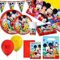 Party supply set Mickey Mouse 66 Pieces