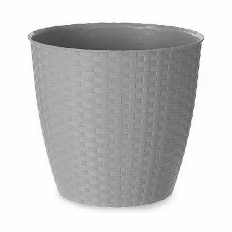 Blumentopf Stefanplast Grau Kunststoff 24 x 22,3 x 24 cm (6 Stück)