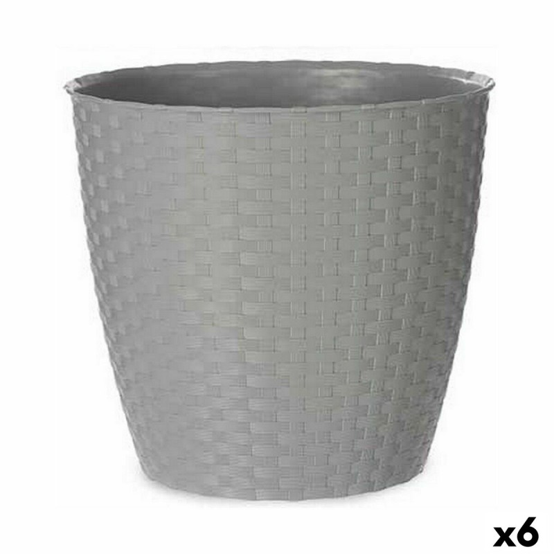 Blumentopf Stefanplast Grau Kunststoff 29 x 26,5 x 29 cm (6 Stück)