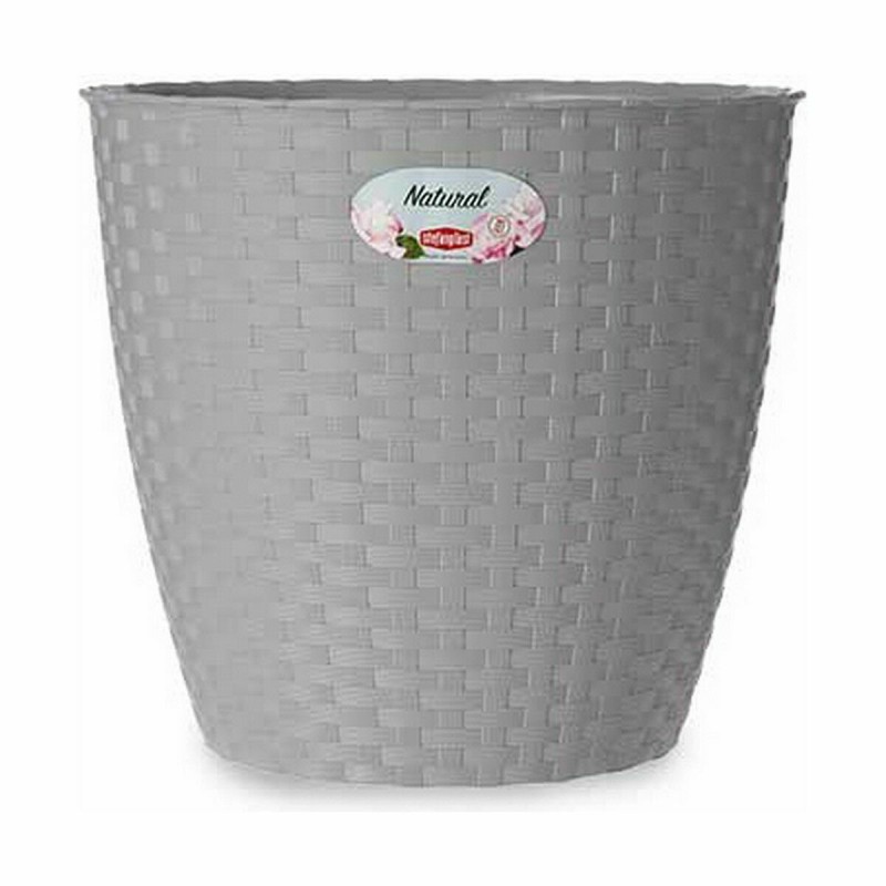 Blumentopf Stefanplast Grau Kunststoff 24 x 22,3 x 24 cm (6 Stück)