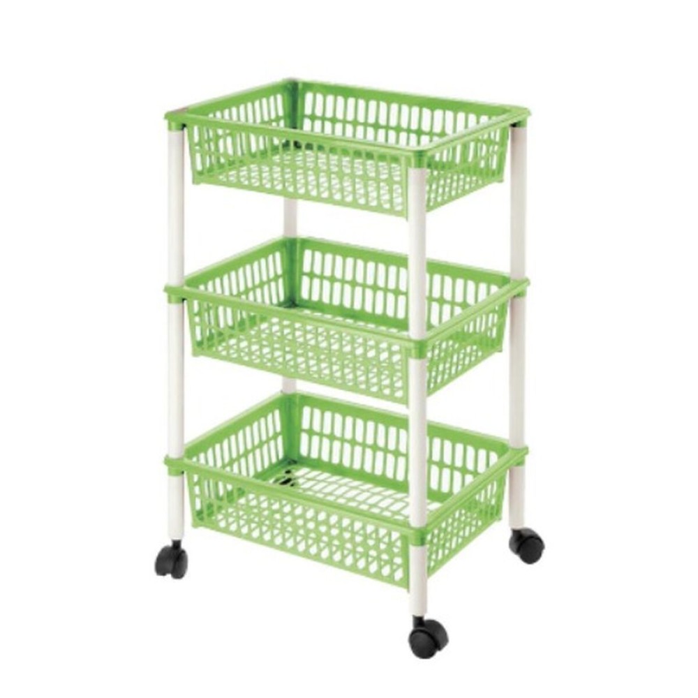 Chariot à légumes Tontarelli Mito 3 Plastique Vert 40 x 29 x 62 cm (12 Unités)