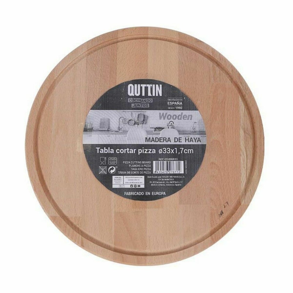 Serving board Quttin Circular Ø 33 x 1,7 cm (6 Units)