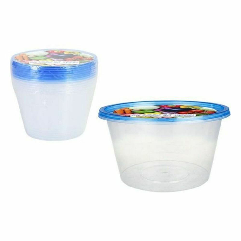 Panier-repas rond avec couvercle Privilege 49791 1 L 7 Pièces (24 Unités)