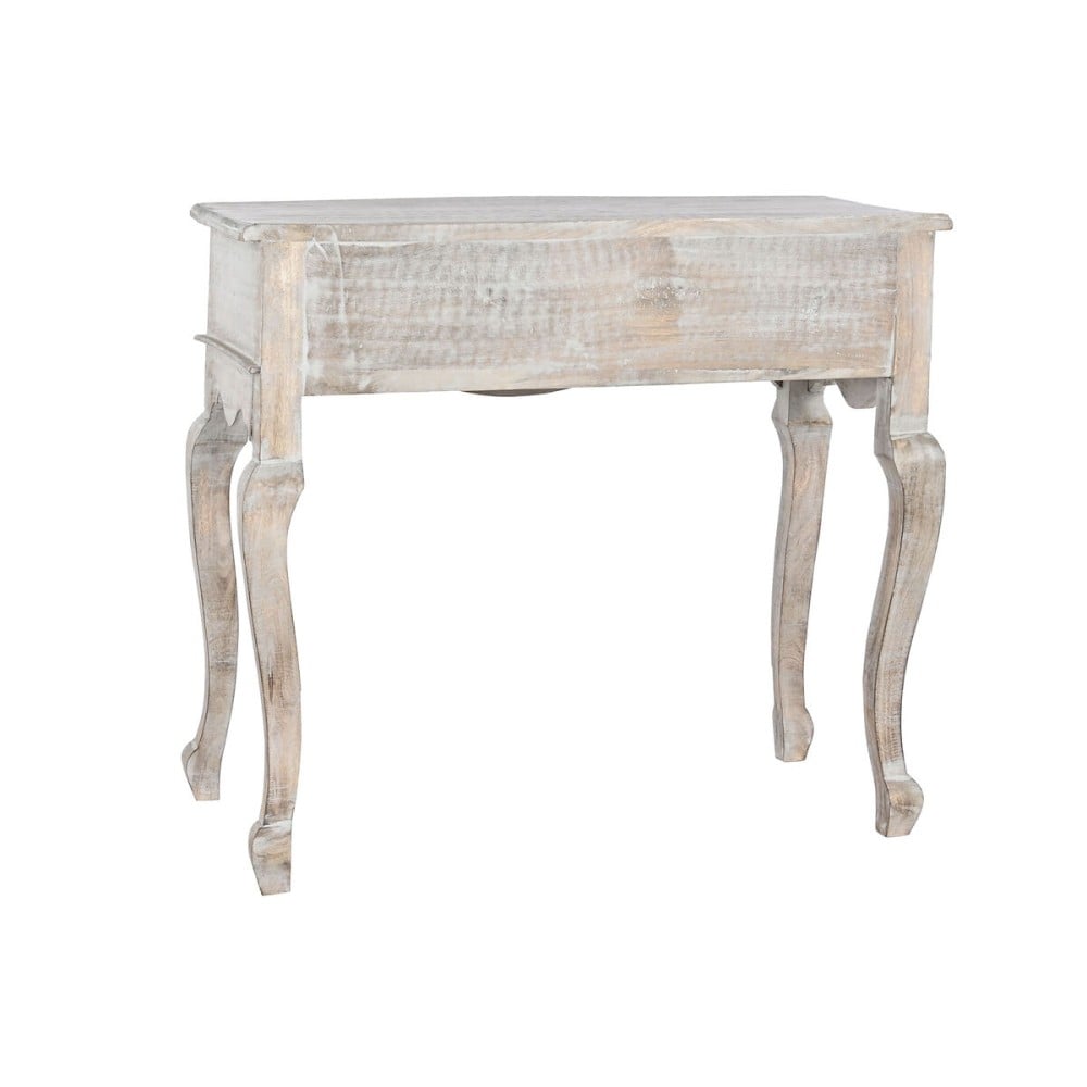 Meuble d'Entrée avec 2 Tiroirs DKD Home Decor Blanc Marron Bois de manguier 91 x 42 x 81 cm