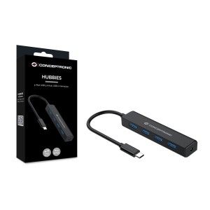 Hub USB Conceptronic CTC4USB3 Noir