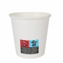 Set de Verres Algon Carton Produits à usage unique Blanc 36 Unités 120 ml (30 Pièces)