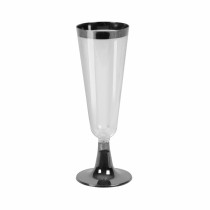 Verres à champagne réutilisables Algon Noir 36 Unités 150 ml (3 Pièces)