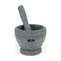 Mortier de cuisine Quttin Plastique 11 x 9 cm Noir (12 Unités)