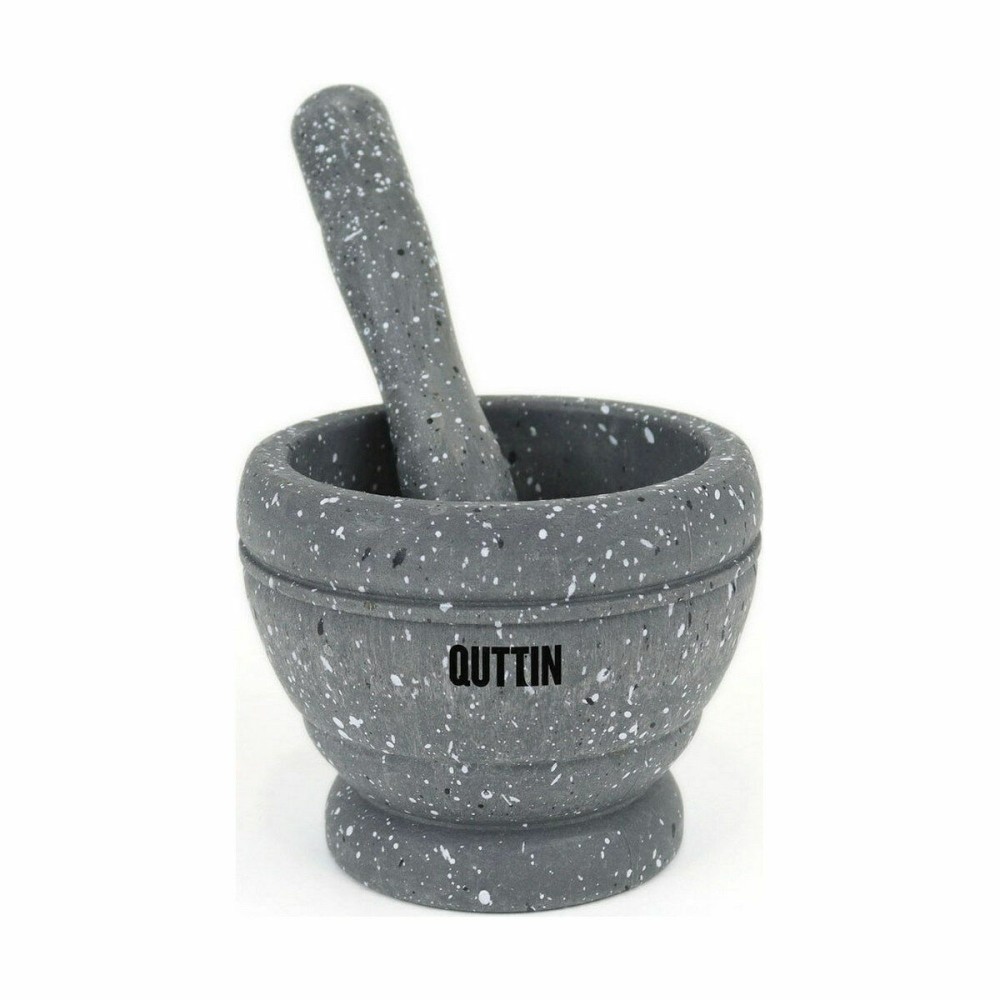 Mortier de cuisine Quttin Plastique 11 x 9 cm Noir (12 Unités)