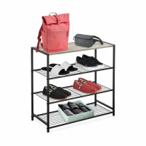 Shelves Confortime Black Metal 60 x 30 x 63,5 cm (3 Units)