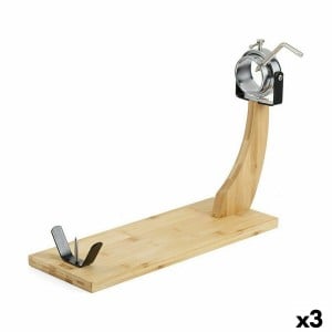 Support à jambon cru Quttin Bambou 48 x 18 x 2 cm (3 Unités)