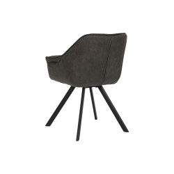 Chair DKD Home Decor Black Dark brown Dark grey 64 x 67 x 85 cm