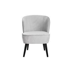 Armchair DKD Home Decor Black Grey Wood 59 x 66 x 76 cm