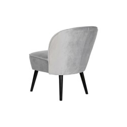 Siège DKD Home Decor Noir Gris Bois 59 x 66 x 76 cm