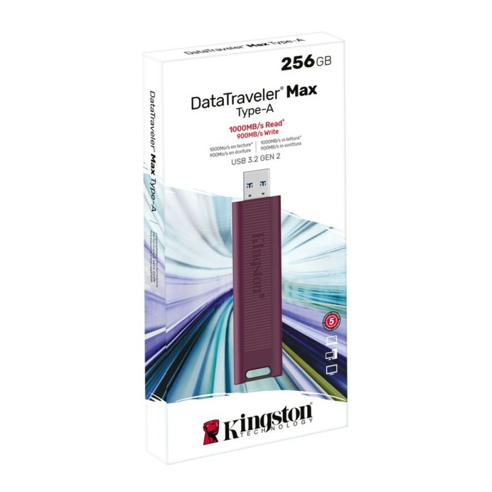 Clé USB Kingston Max Rouge 256 GB (1 Unité)