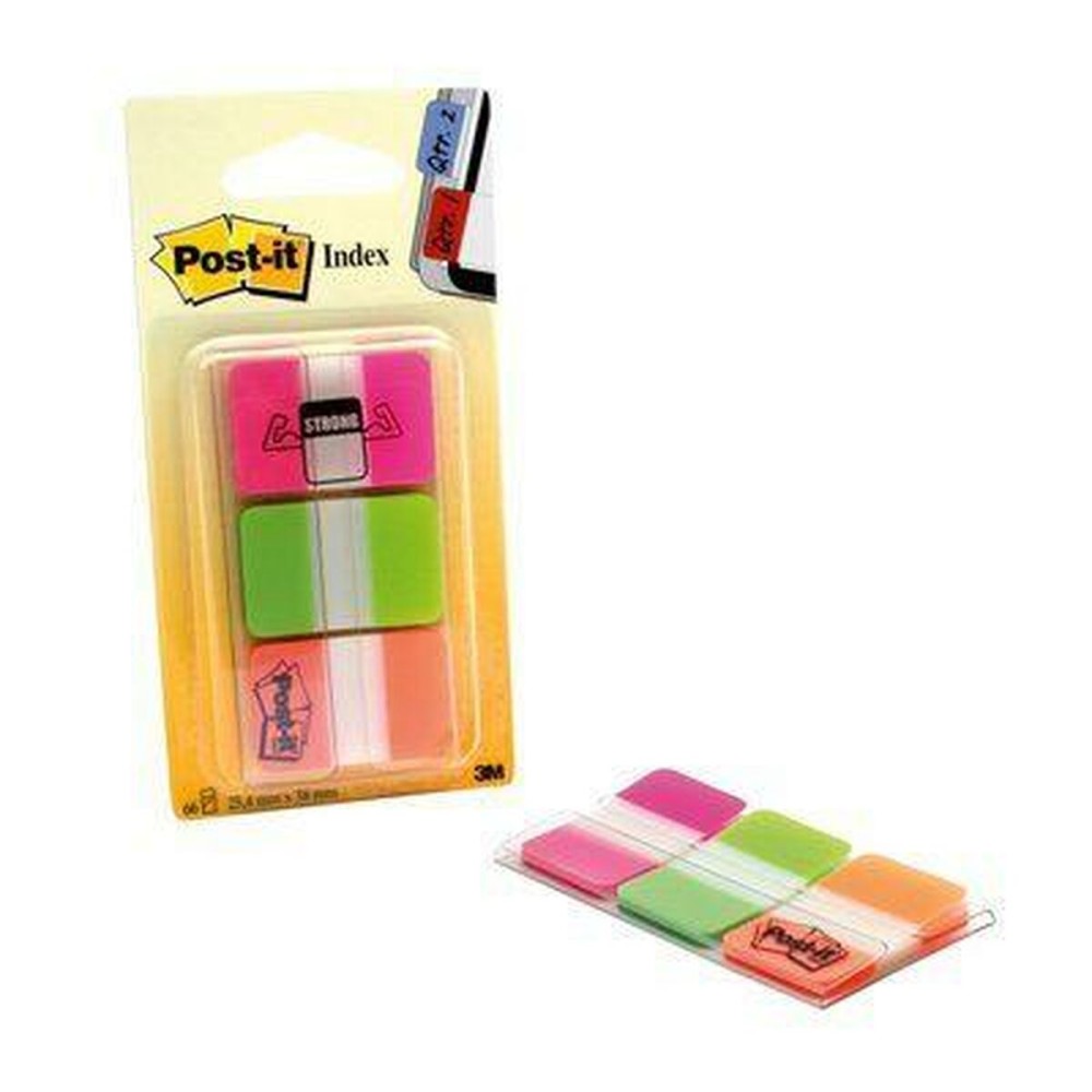 Ensemble de Notes Adhésives Post-it Index Multicouleur 25 x 38 mm (6 Unités)