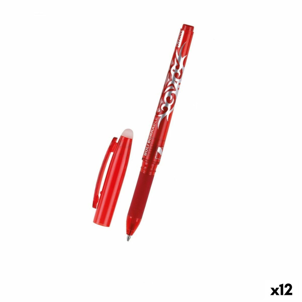 Pen MP Click System Red Erasable ink 0,7 mm (12 Units)