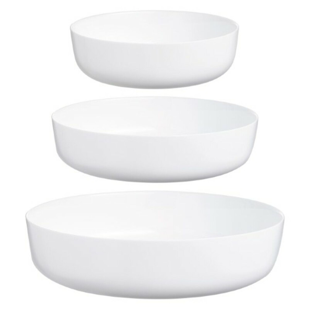 Plat à Gratin Luminarc N7648 Blanc verre 3 Pièces (3 pcs)