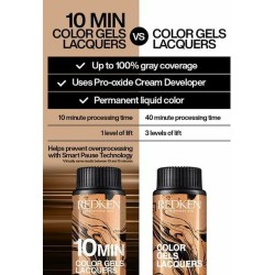 Permanent Dye Redken Color Gels Lacquers Minutos 3 x 60 ml Nº 6ABN-6.19 (3 Units)